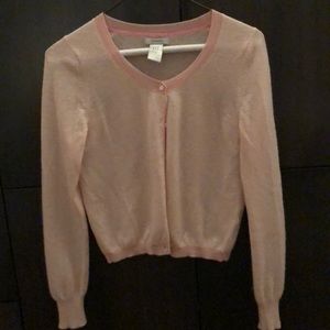 Cashmere Gap Pink and white sweater